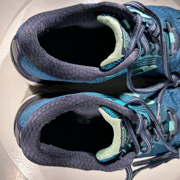 Brooks Adrenaline GTS 18 Womens Size 8 Running Shoes Blue Gym Walking Sneakers - Picture 9 of 12